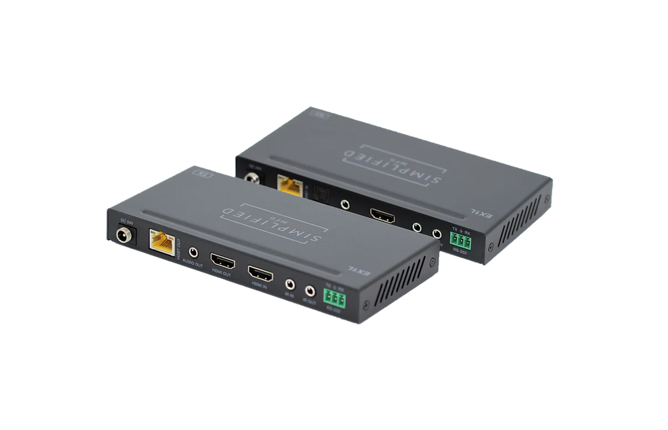 Simplified EX1L            4K HDMI 120m/394 ft. on Cat6, 18Gbps extender