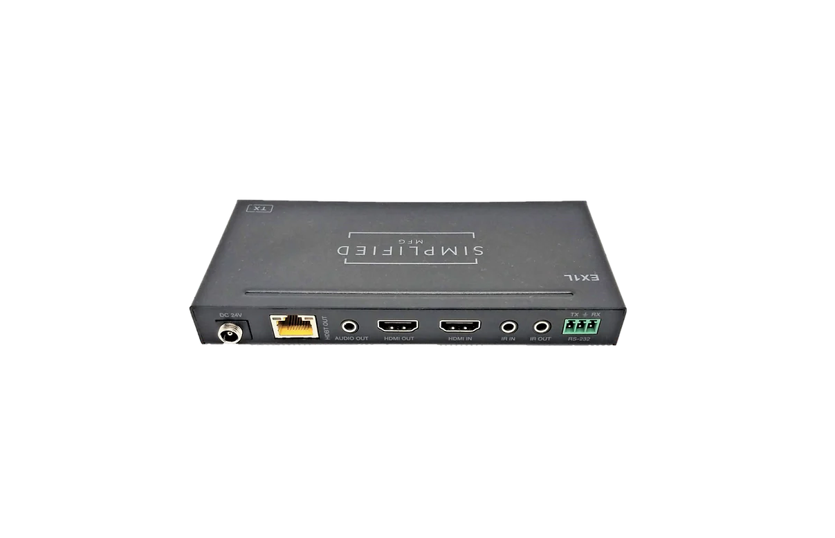 Simplified EX1L            4K HDMI 120m/394 ft. on Cat6, 18Gbps extender