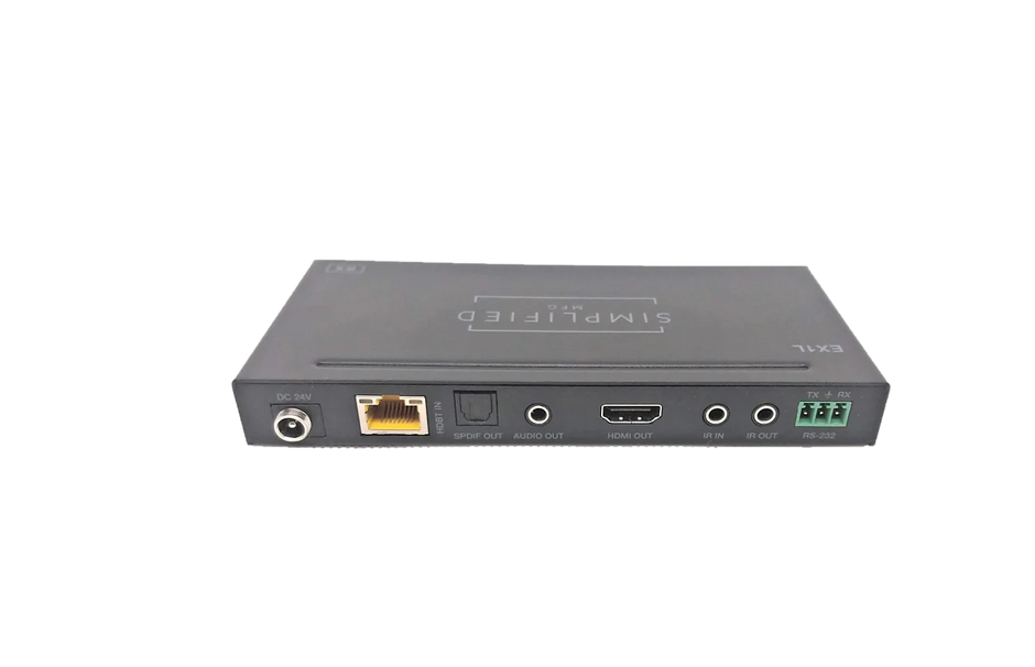 Simplified EX1L            4K HDMI 120m/394 ft. on Cat6, 18Gbps extender