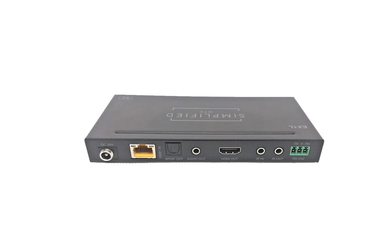 Simplified EX1L            4K HDMI 120m/394 ft. on Cat6, 18Gbps extender