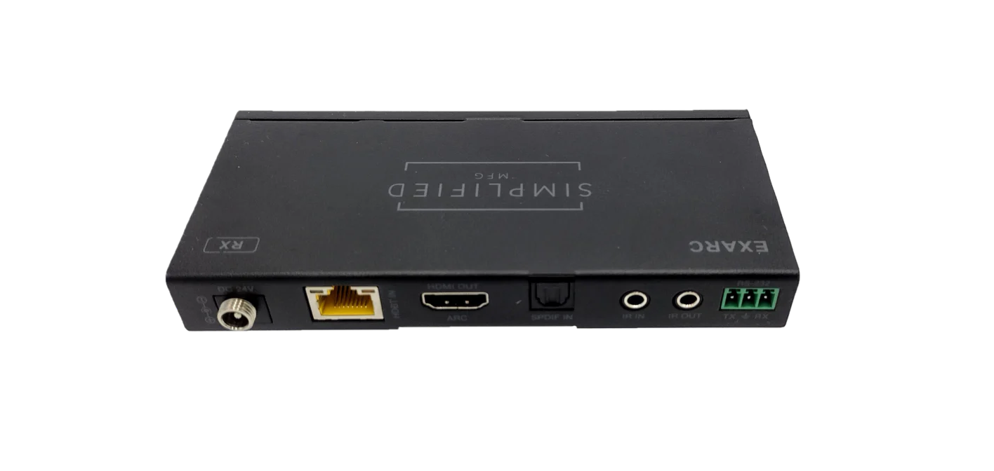 Simplified EXARC 4K HDMI 40m/131 ft. on Cat6/Cat 5e 18Gbps extender