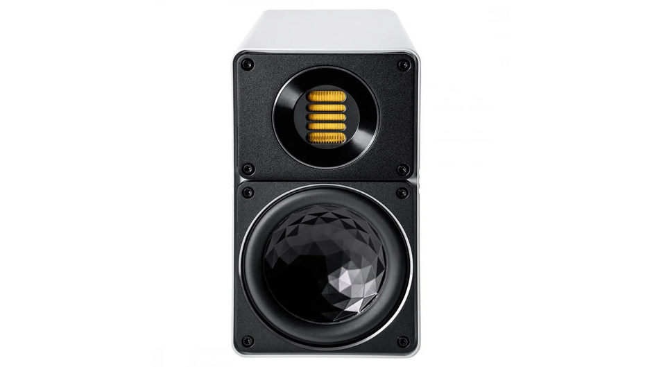 Elac 4.5" Line 300  2-Way Bookshelf Speakers with Jet 6 Tweeter - Gloss White, Pair