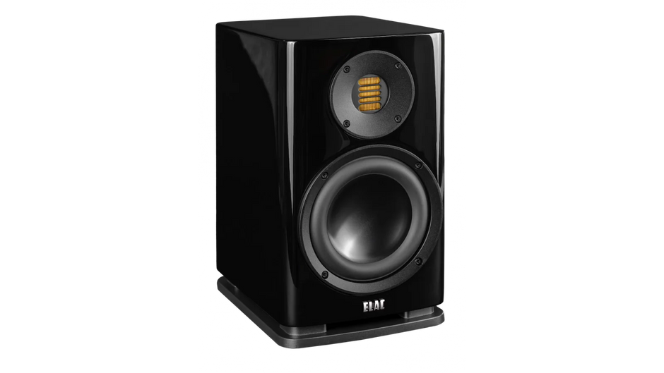 Elac 6" 2-Way Bookshelf Speakers with Jet 6 Tweeter - Gloss Black, Pair