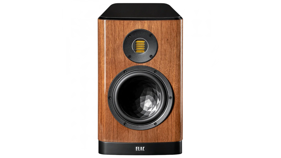 Elac Vela 7" 2-Way Bookshelf Speakers with JET 6 Tweeter - Gloss Walnut, Pair