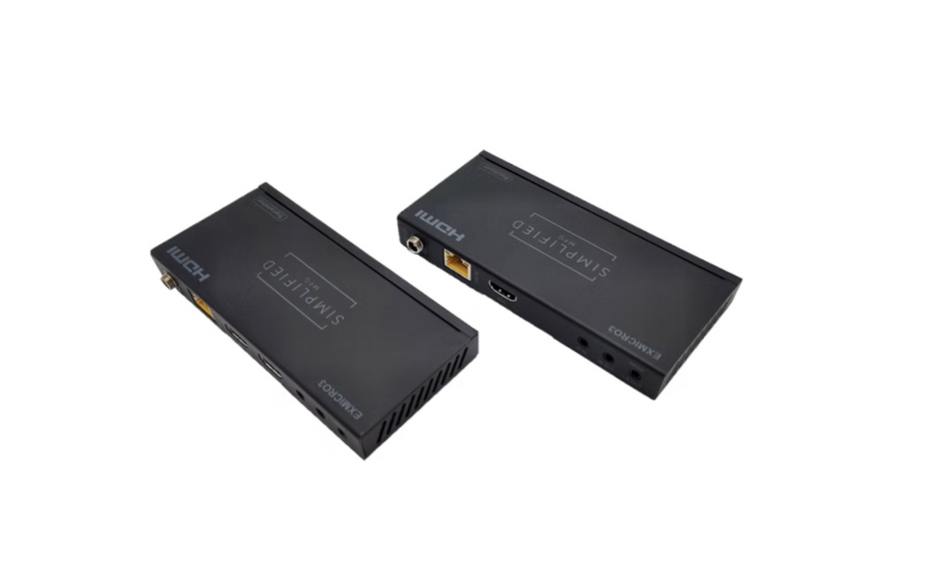 Simplified EXMICRO3 50m/164ft. 4K HDMI 2.0b (18Gbps) Extender on Cat6A/6* cable