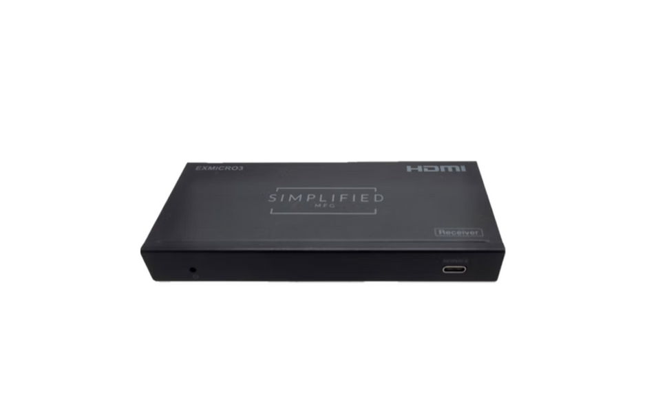 Simplified EXMICRO3 50m/164ft. 4K HDMI 2.0b (18Gbps) Extender on Cat6A/6* cable