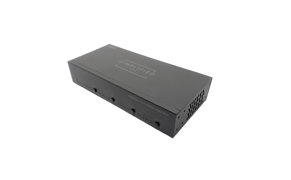 Simplified RM44C 4x4 HDMI 2.0b (18Gbps) Fast Switch/Scaling Matrix Switch