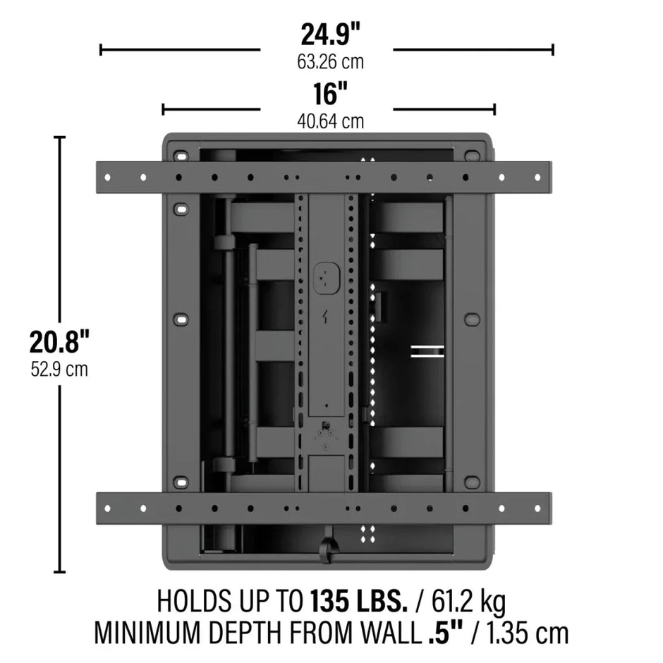 Sanus VIWLF128-B2 Preminum Large In-Wall Full-Motion Mount for TV's 42-85