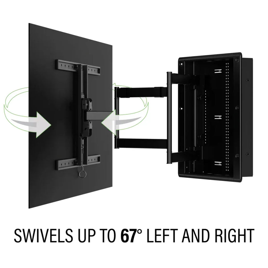 Sanus VIWLF128-B2 Preminum Large In-Wall Full-Motion Mount for TV's 42-85