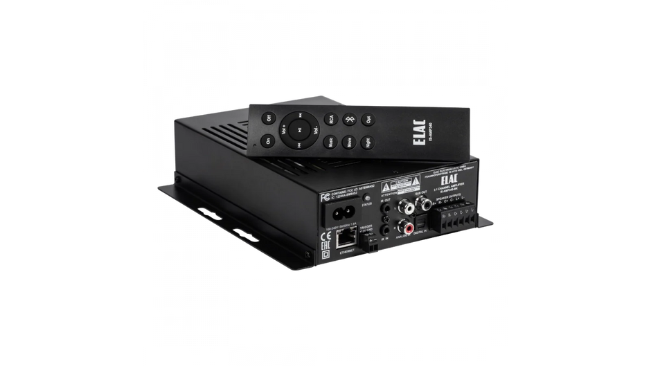 Elac IS-AMP340-BK Integrated 3 x 40W Amplifier with Dolby Digital - Black, Each