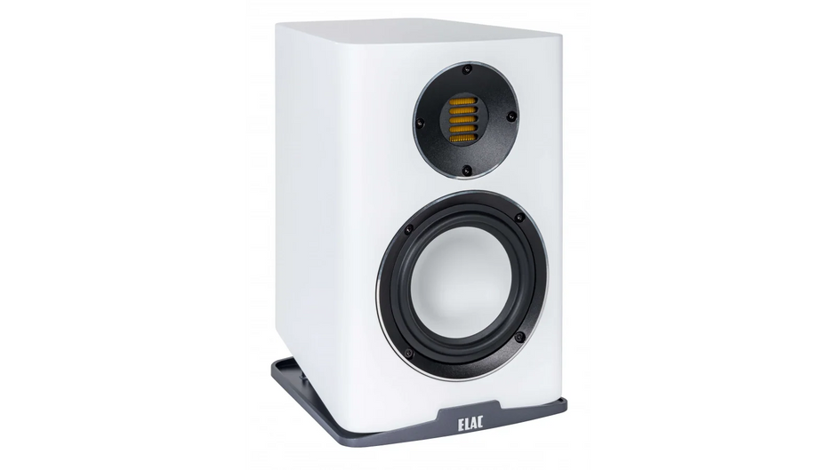 Elac 5.25" Carina Bookshelf Speakers - Satin White, Pair