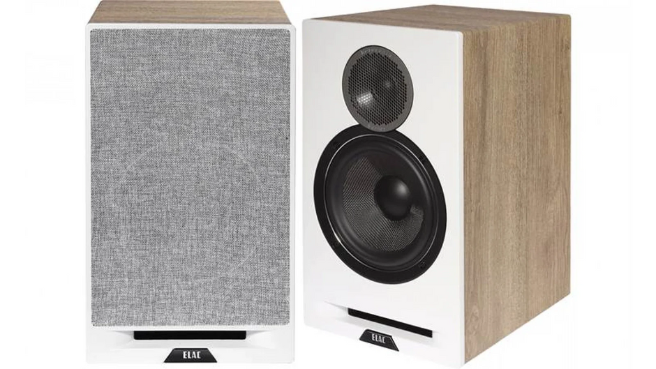 Elac 6.5"Debut Reference Bookshelf Speaker - Oak/White, Pair