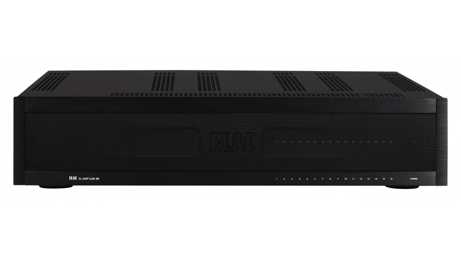 Elac IS-AMP1650-BK Integrator 16 x 50W Multi-Zone Amplifier - Black, Each