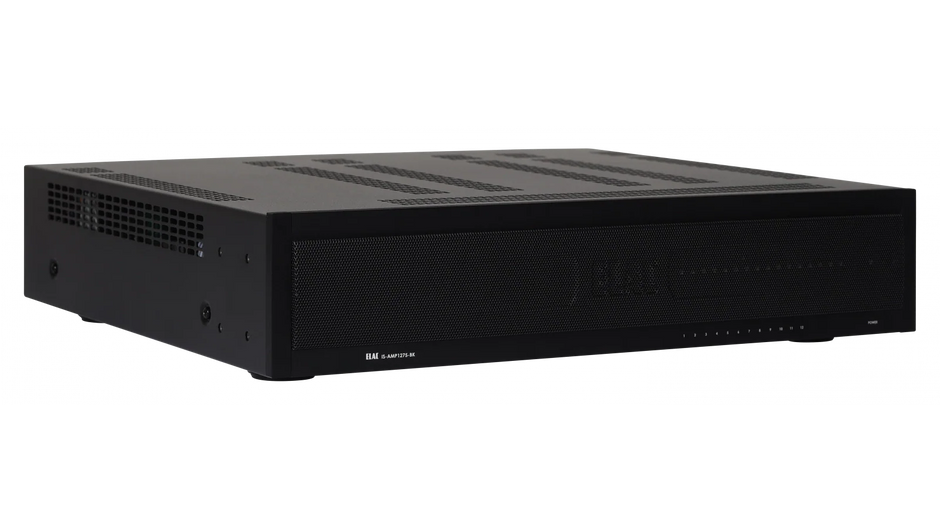 Elac IS-AMP1275-BK Integrator 12 x 75W Multi-Zone Amplifier - Black, Each