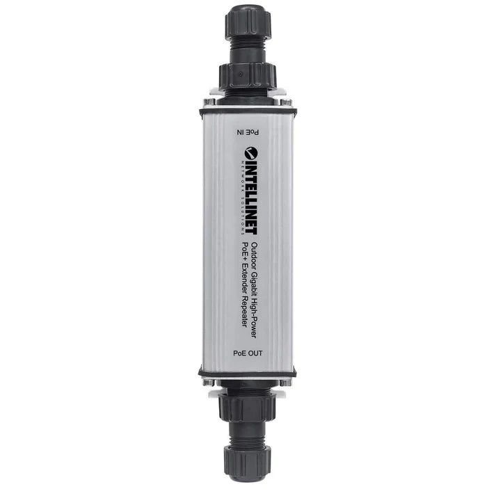 Intellinet 561211 Outdoor Gigabit High-Power PoE+ Extender Repeater