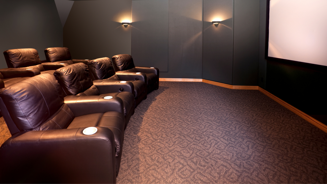 Theater room with surround sound 
