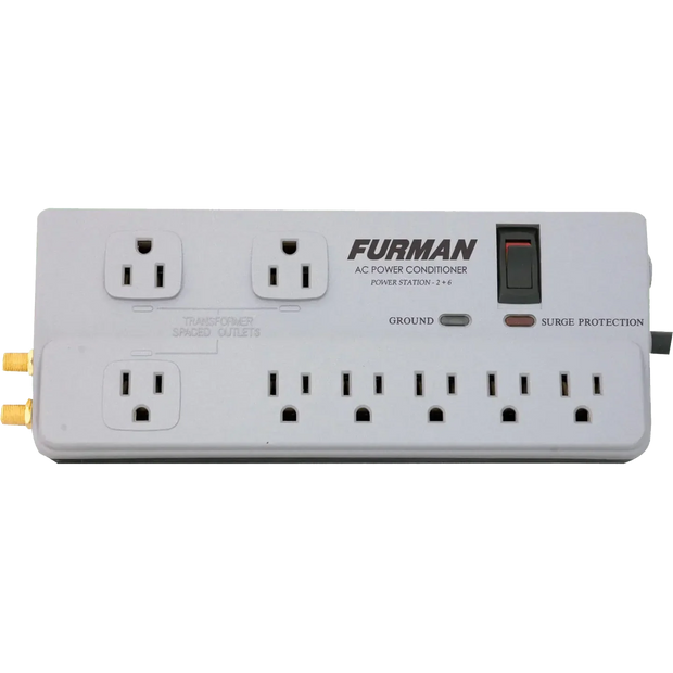 Furman PST-2+6 15A 8 Outlet Surge Suppressor Strip