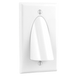 MidLite Single-Gang Nose Plate, White