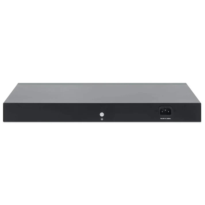 Intellinet 561891 24-Port Gigabit Ethernet PoE+ Switch with 2 SFP Ports