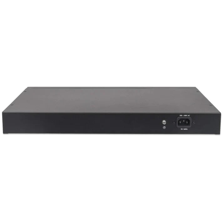 Intellinet 560559 24-Port Gigabit Ethernet PoE+ Web-Managed Switch with 2 SFP Ports