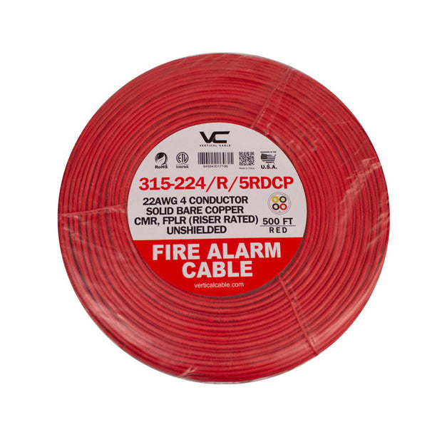 Vertical Cable 22/4 500ft Fire Alarm Cable 315-224/r/5rdcp