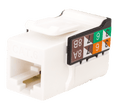 Vertical Cable CAT6 RJ45 Keystone Jack V-Max Series Single/25 pack