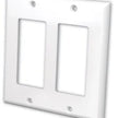 Vanco Decor Style Face Plates- Dual & White