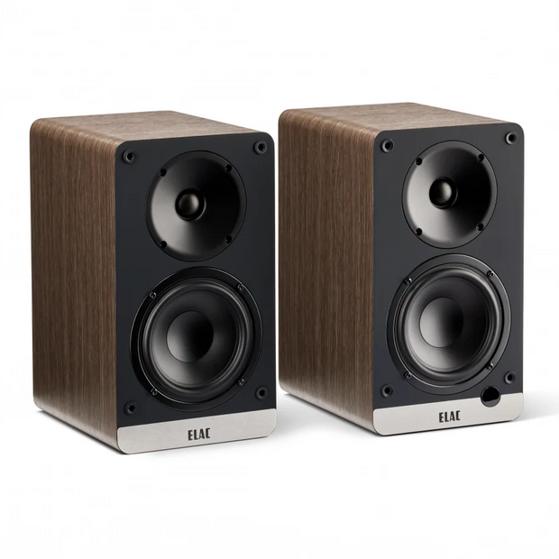 Elac 4.5" Debut ConneX Powered Monitor Speakers - Walnut, Pair