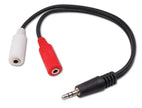 Vanco 3.5mm Stereo Plug to 2-3.5mm Stereo Jacks 