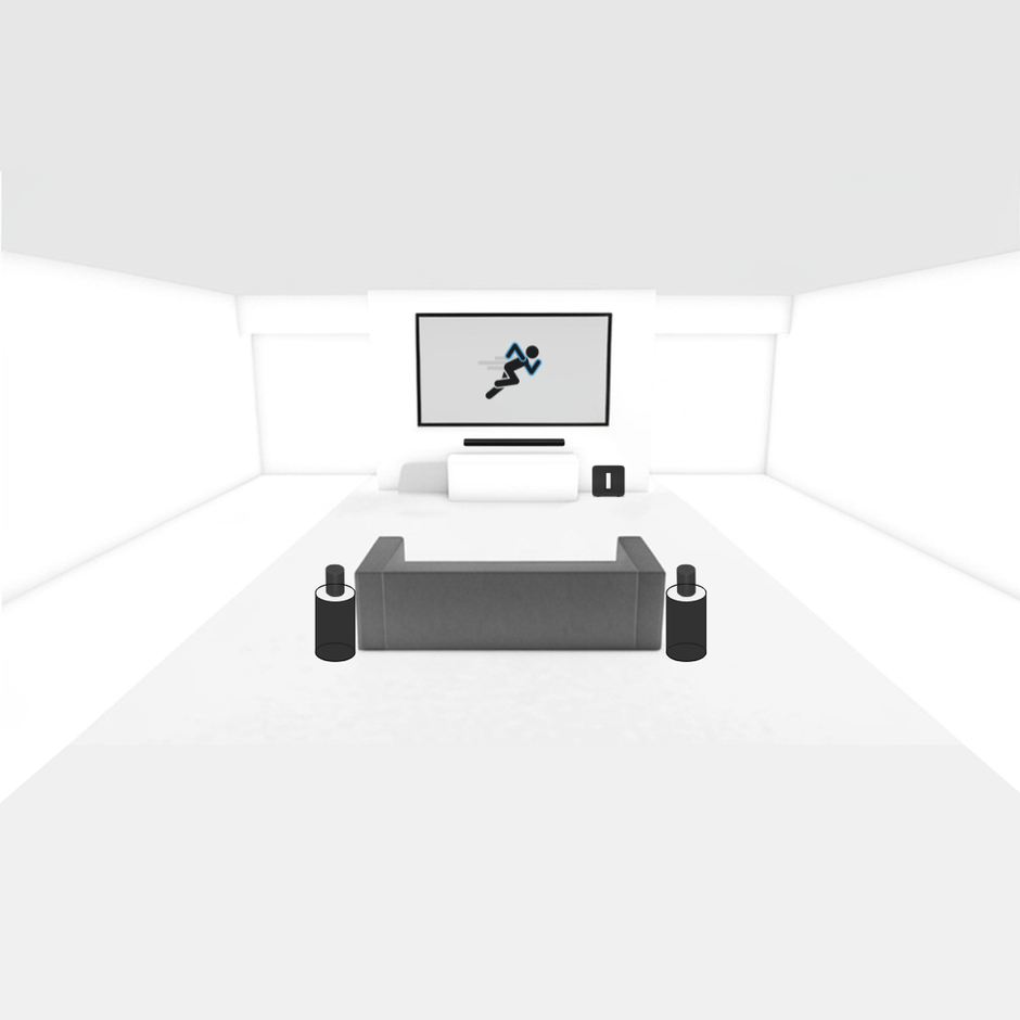 Essentials Wireless 5.1 Bundle (Laser Projector – ~2,500,000:1 Contrast / 2,200 lm)