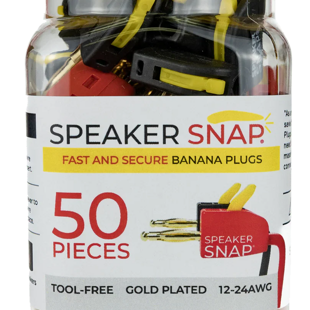 Speaker Snap SSBP50 Banana Plugs Red & Black 25 Pair / 50 Pieces
