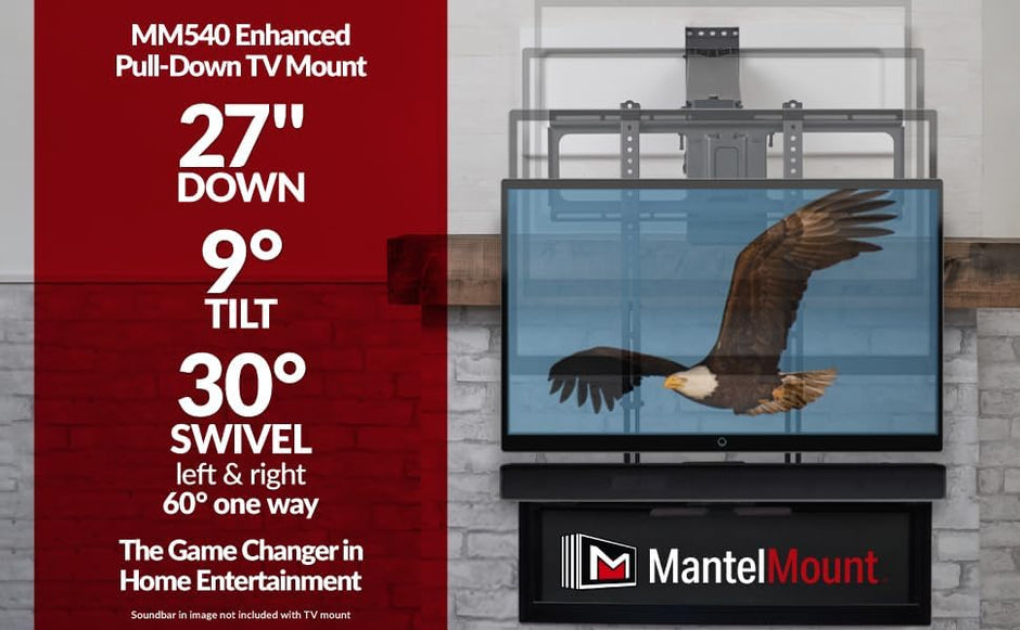 MantelMount MM540 Enhanced Pull Down TV Mount