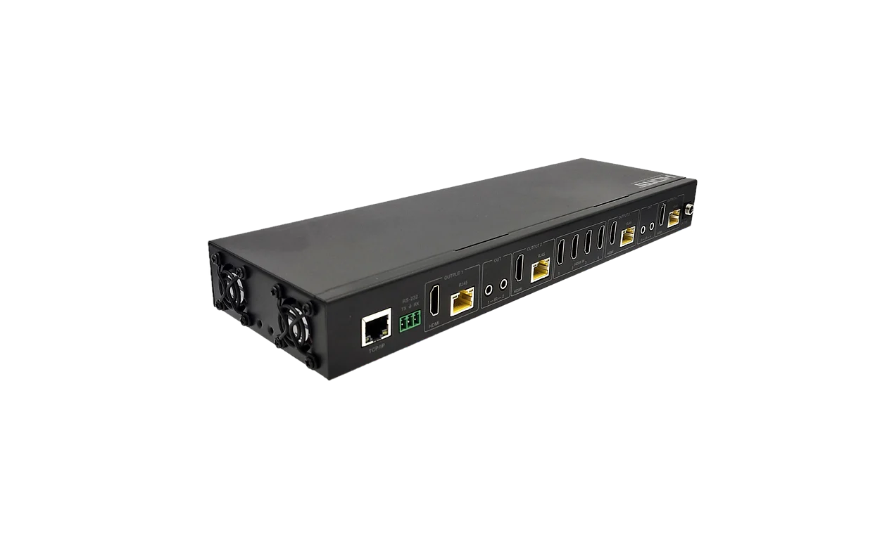 Simplified MX44KT Scaling 50m 4K 4x4 HDMI Matrix Kit over CAT5e/6/7