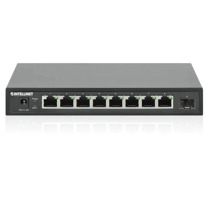 Intellinet 562096 9-Port Switch with 8 x 2.5G Ethernet Ports and 1 SFP+ Uplink