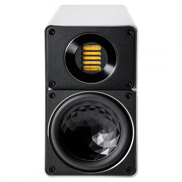 Elac 4.5" Line 300  2-Way Bookshelf Speakers with Jet 6 Tweeter - Gloss White, Pair