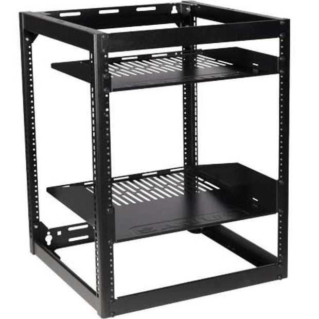 Sanus CFR1615-B1 15U AV Rack Stackable Open Frame Rack
