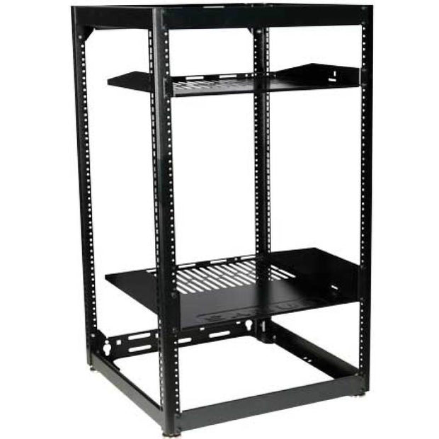 Sanus CFR1620-B1 20U AV Rack Stackable Open Frame Rack