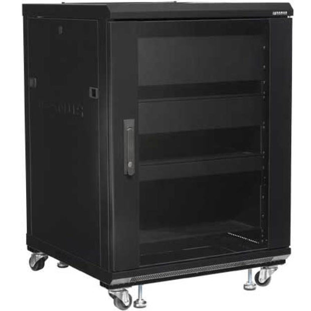 Sanus CFR2115-B1 15U AV Rack Audio Component & Home Theater Rack