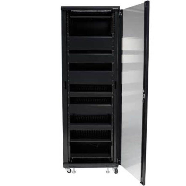 Sanus CFR2136-B1 36U AV Rack Audio Component & Home Theater Rack