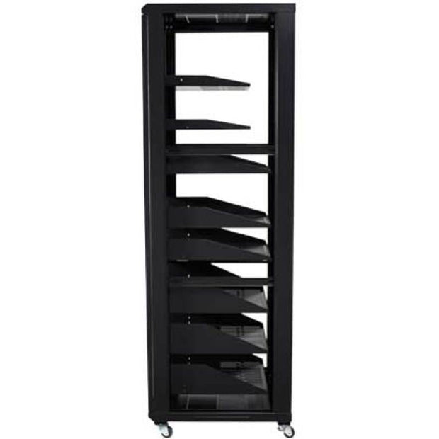 Sanus CFR2136-B1 36U AV Rack Audio Component & Home Theater Rack