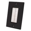 MidLite Décor Brush Plate, White Brush, Black Plate