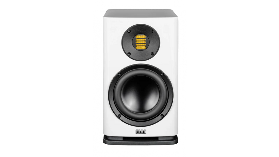 Elac 6" Solano 2.0, 2-Way Bookshelf Speakers with Jet 6 Tweeter - Gloss White, Pair