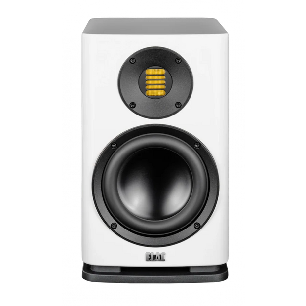 Elac 6" Solano 2.0, 2-Way Bookshelf Speakers with Jet 6 Tweeter - Gloss White, Pair