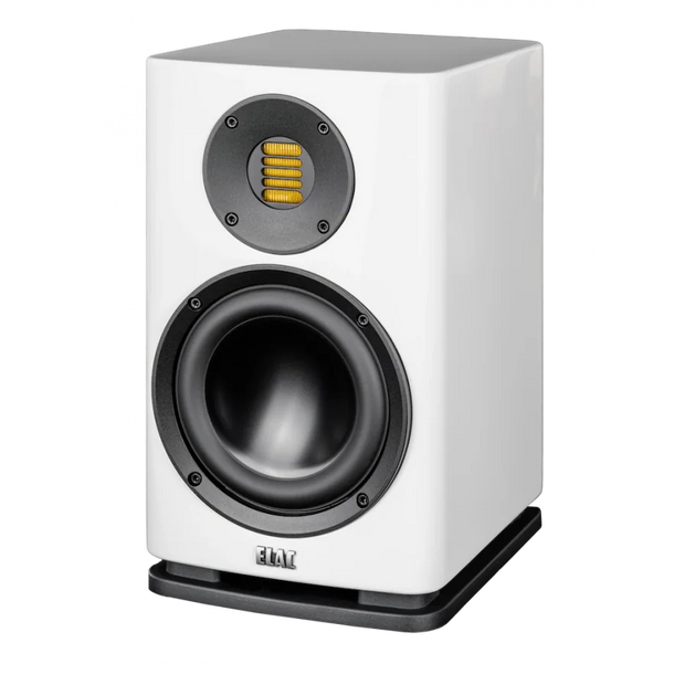 Elac 6" Solano 2.0, 2-Way Bookshelf Speakers with Jet 6 Tweeter - Gloss White, Pair