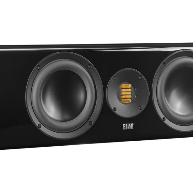 Elac 6" Solano 2.0, 2.5-Way Center Speaker with Jet 6 Tweeter - Gloss Black, Each