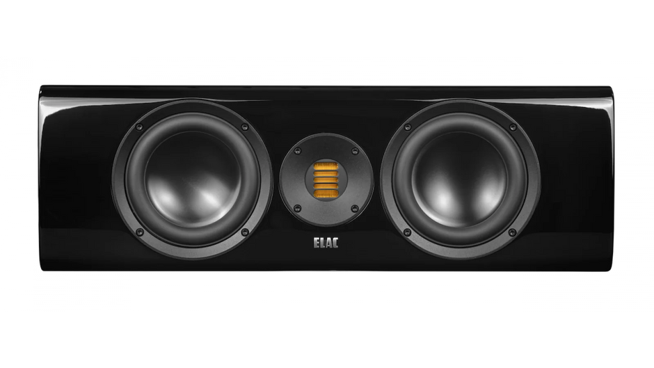 Elac 6" Solano 2.0, 2.5-Way Center Speaker with Jet 6 Tweeter - Gloss Black, Each