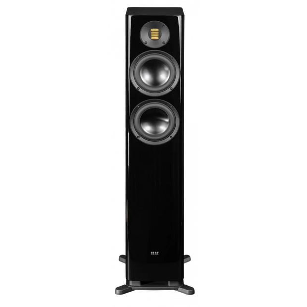 Elac 6" Solano 2.0, 2.5-Way Floorstanding Speaker with Jet 6 Tweeter - Gloss Black, Each