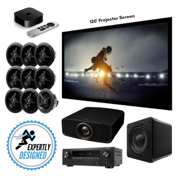 Elite 5.1 Wired Bundle (Laser Projector – 40,000:1 Contrast / 2,000 lm)