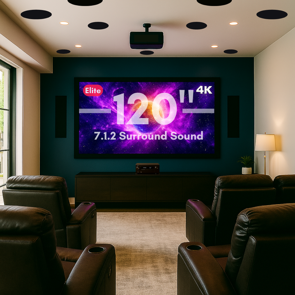 Elite 7.1.2 Wired Bundle (Laser Projector – 40,000:1 Contrast / 2,000 lm)