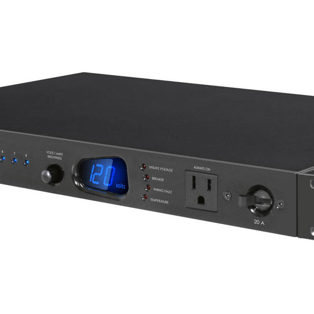 Panamax M4320-PRO 1 RU 20 AMP 8 BlueBOLT Programmable Outlets w/Auto Reset, 10Ft IEC Cord